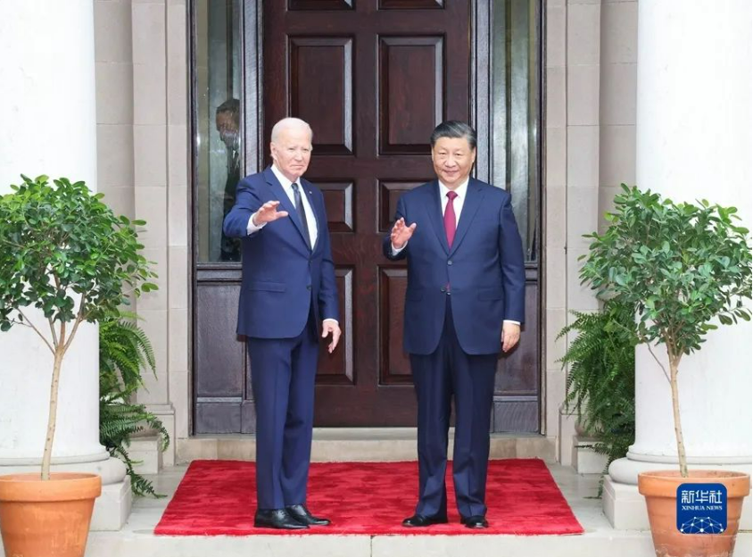 习近平同美国总统拜登举行中美元首会晤(图1) 习近平同美国总统拜登举行中美元首会晤(图1)
